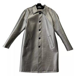 Saint Laurent Fall 2015 Silver Metallic Jacket Men's size IT 48/US 38/L
